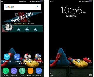 Tema Spiderman Homecoming itz Untuk Android Vivo