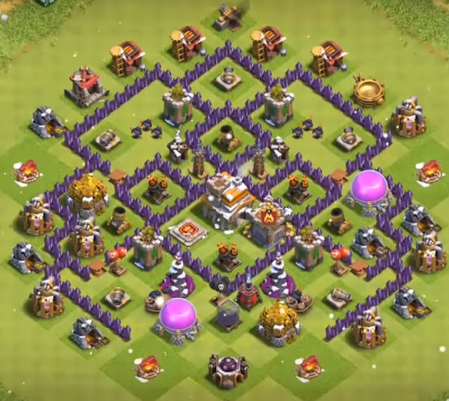 Base COC TH 7 Defense Terbaik