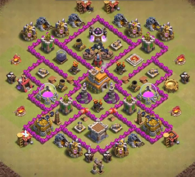 base coc th7 anti 2 bintang