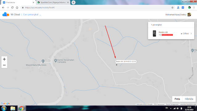 cara melacak hp xiaomi yang hilang dengan komputer