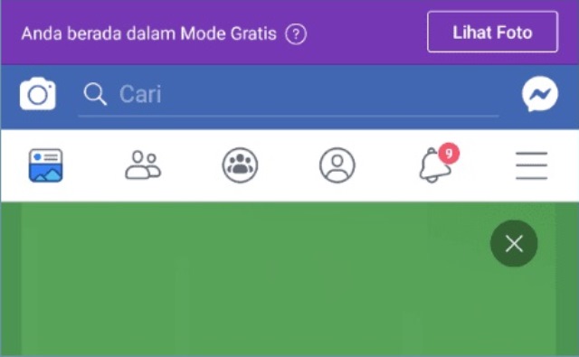 cara keluar dari mode gratis facebook