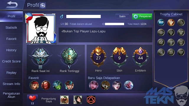 Melihat Skor Kredit di Mobile Legends Dengan Mudah