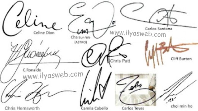 tanda tangan huruf c