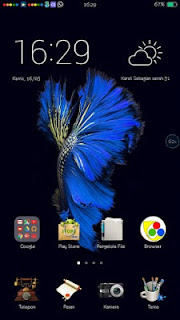 Tema iOS 10 V6 untuk Oppo – Elegan Fish