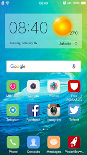 Tema iPhone 9 untuk Oppo F1